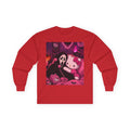 Hello Kitty x Ghostface Horror Long Sleeve Tee — Pink Neon Cute Scary Graphic