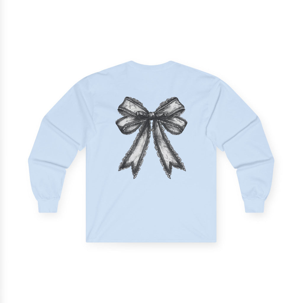 Hello Kitty x Ghostface Horror Long Sleeve Tee — Pink Neon Cute Scary Graphic